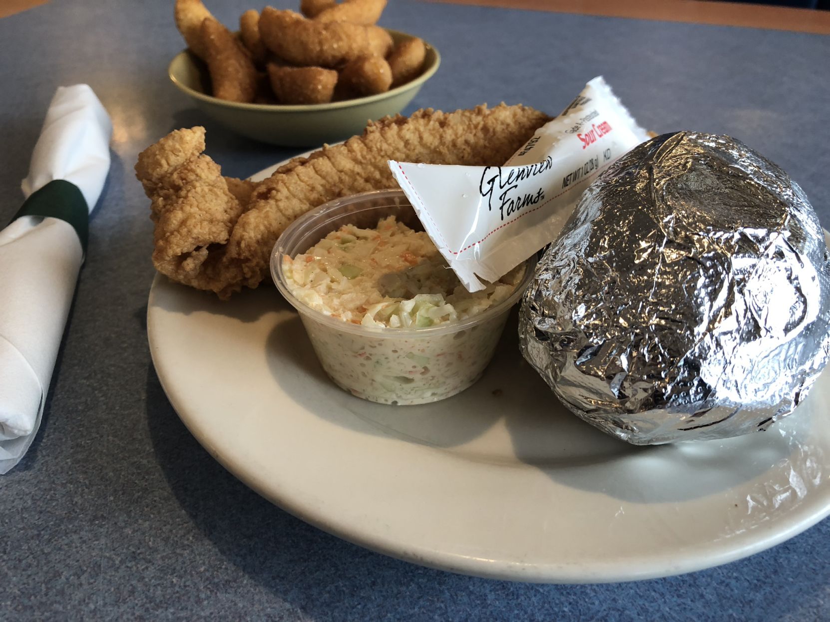 Fried grouper at Blue Ocean